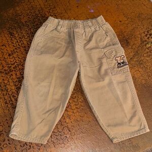 OshKosh B'gosh Tan Pants with Embroidered Dog